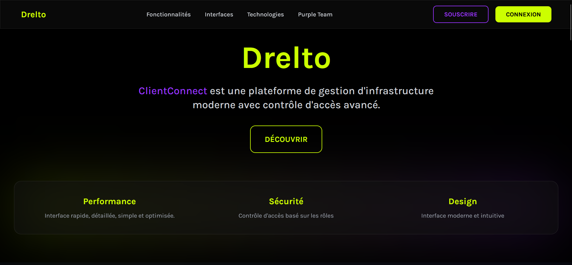 Drelto — plateforme de gestion
